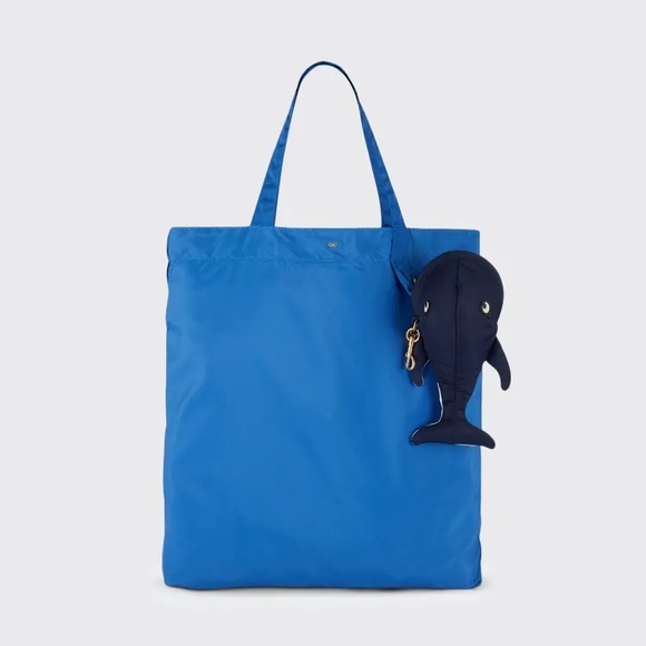Anya Hindmarch Handbags - ANYA HINDMARCH Whale Charm with Foldable Tote Bag